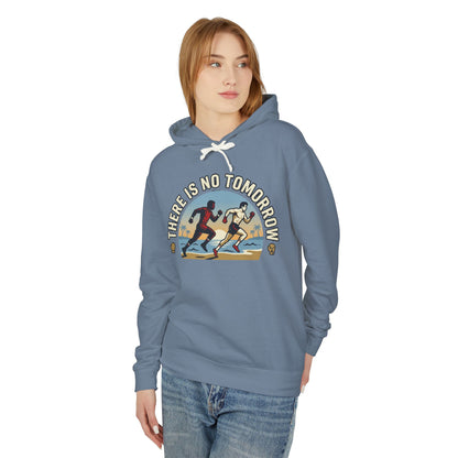 "There Is No Tomorrow" Underdog Montage Hoodie — Retro Fitness Lightweight Hooded Sweatshirt