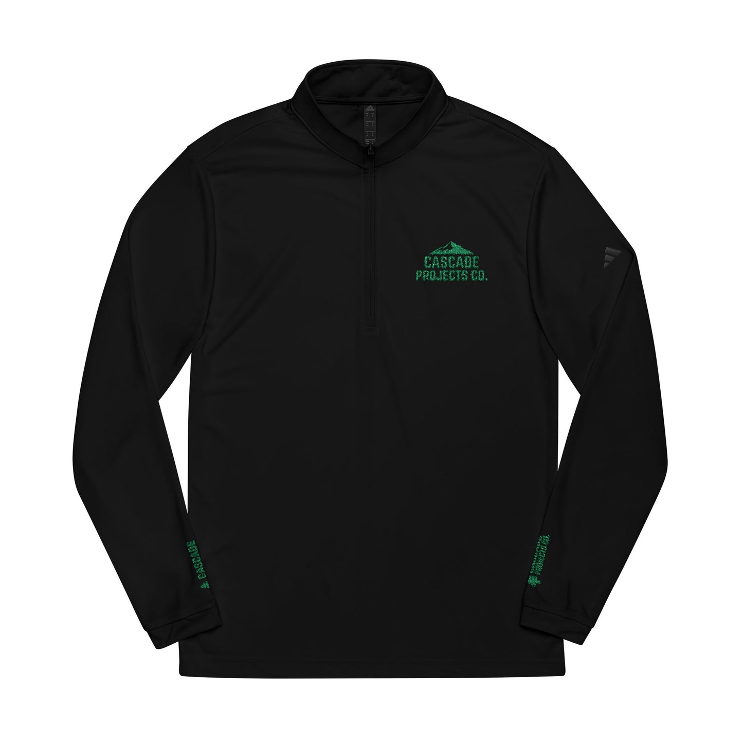 Embroidered Quarter-Zip Pullover — Performance Adidas® Golf-Style Top