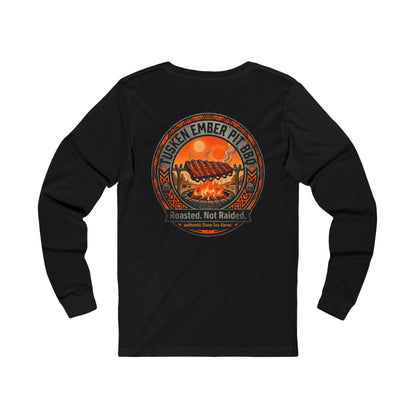 Tusken Ember Pit BBQ Long Sleeve Tee — "Roasted, Not Raided" Long Sleeve Galaxy Grill Shirt