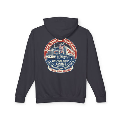 The Pork-Chop Express Hoodie — Retro Trucking Graphic Hooded Sweatshirt