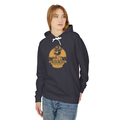 Trucker Skull Vintage Logo Hoodie — Jack Burton Trucking Graphic Sweatshirt