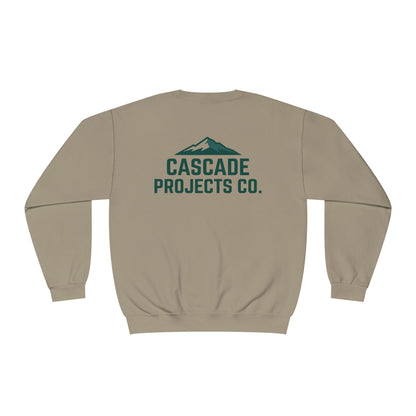 Cascade Projects Co. Crewneck Sweatshirt — Mountain Logo Pullover