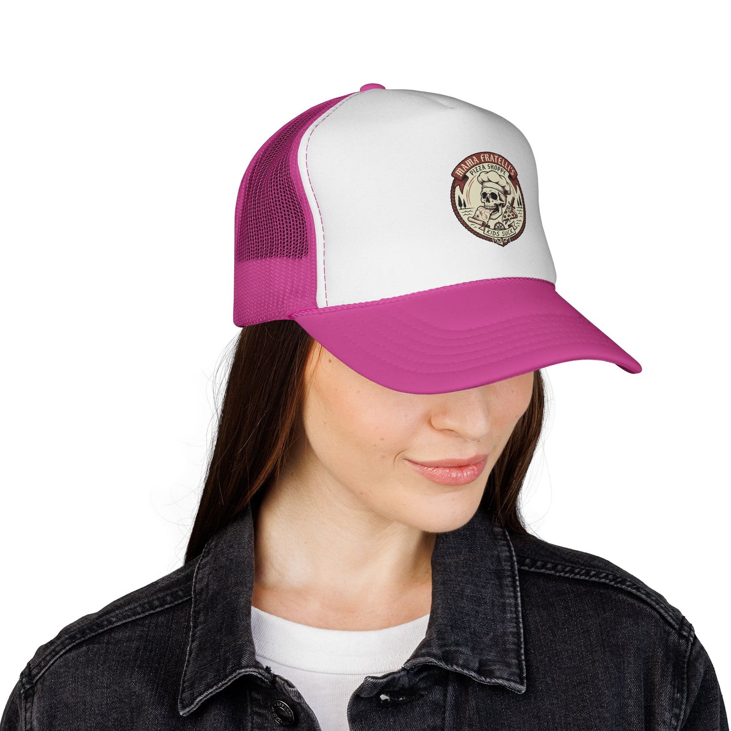 Mama Fratelli's Pizza Shoppe "Snapback Trucker" - 80's Retro Trucker Cap
