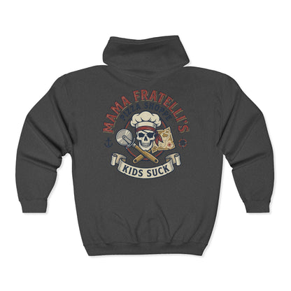 Mama Fratelli’s Pizza Shoppe Graphic "Delivery Guy" Zip Hoodie - Goonies Inspired Gear
