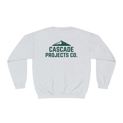 Cascade Projects Co. Crewneck Sweatshirt — Mountain Logo Pullover