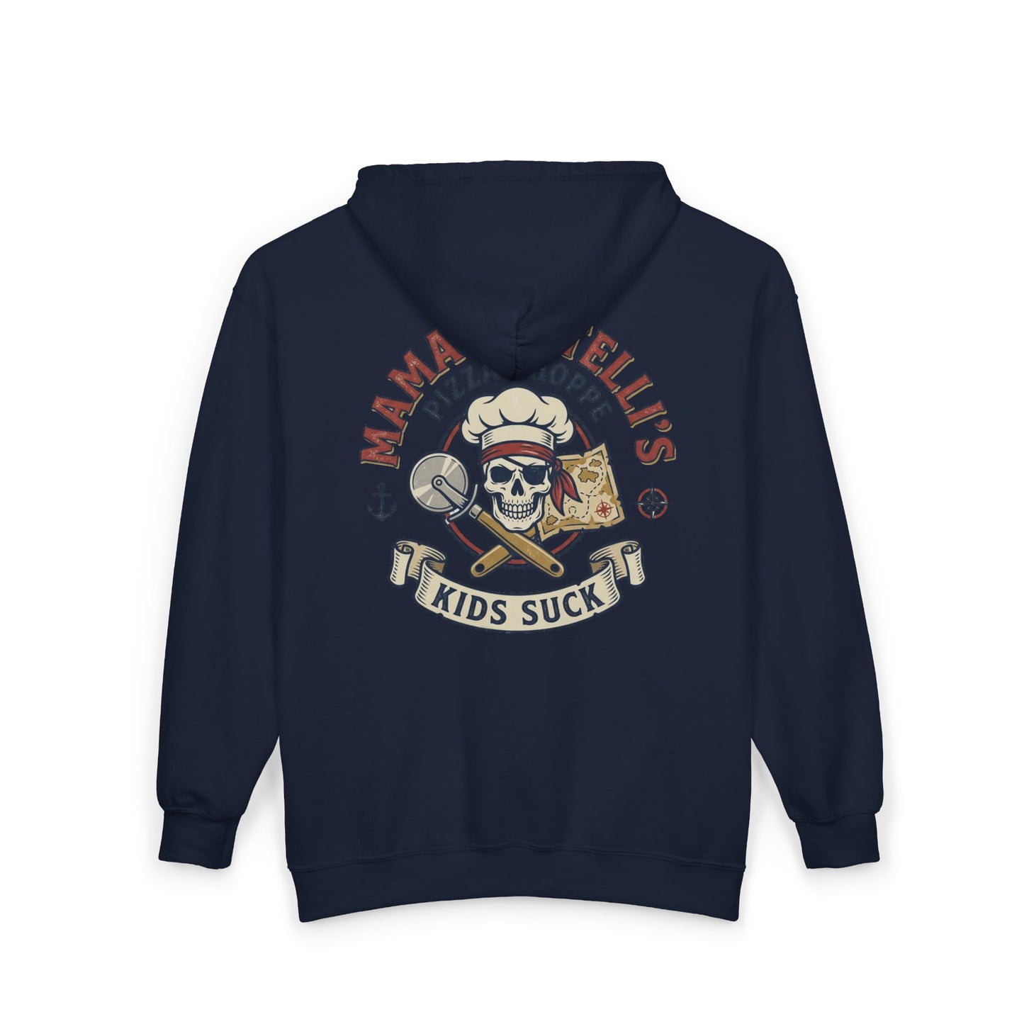 Mama Fratelli’s Pizza Shoppe Graphic "Delivery Guy" Zip Hoodie - Goonies Inspired Gear