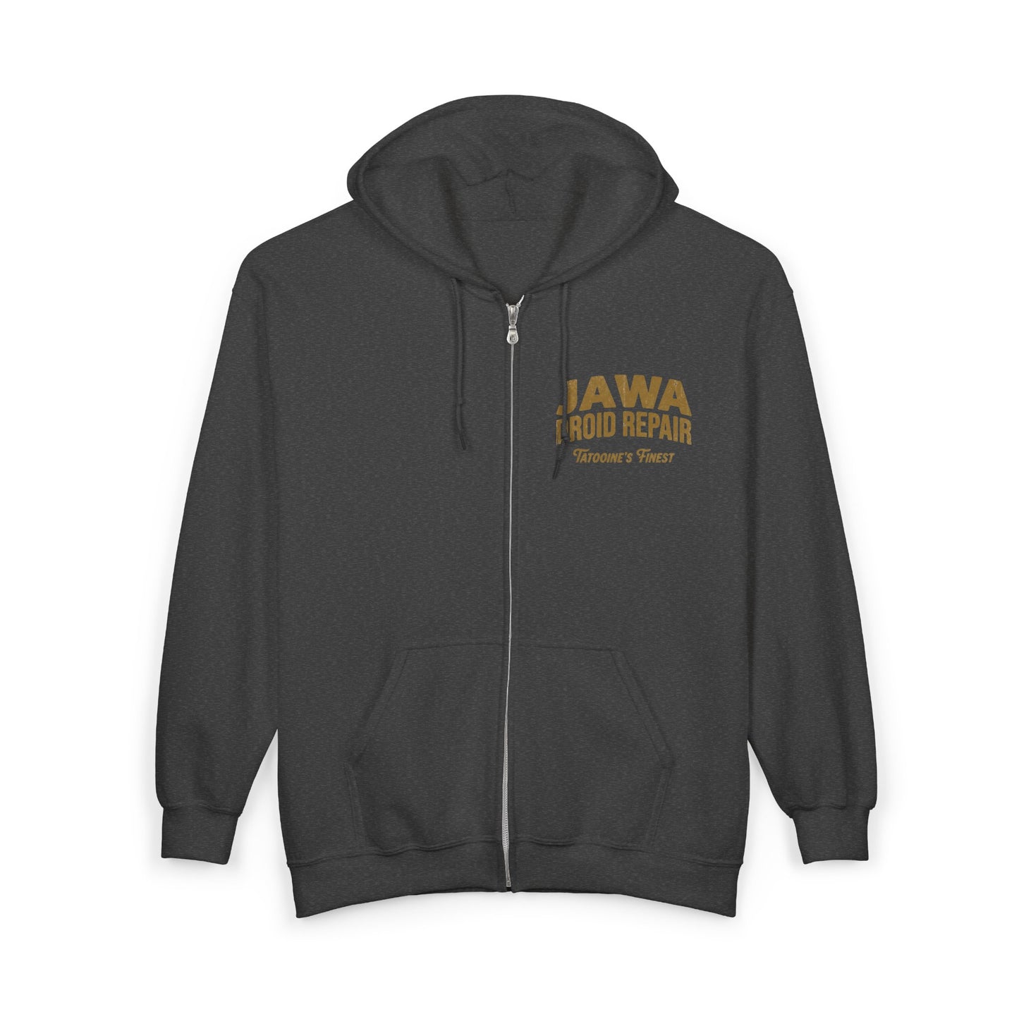 Jawa Droid Repair Full-Zip Hoodie — Tatooine's Finest Star Wars Inspired Zip Sweatshirt