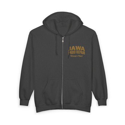 Jawa Droid Repair Full-Zip Hoodie — Tatooine's Finest Star Wars Inspired Zip Sweatshirt