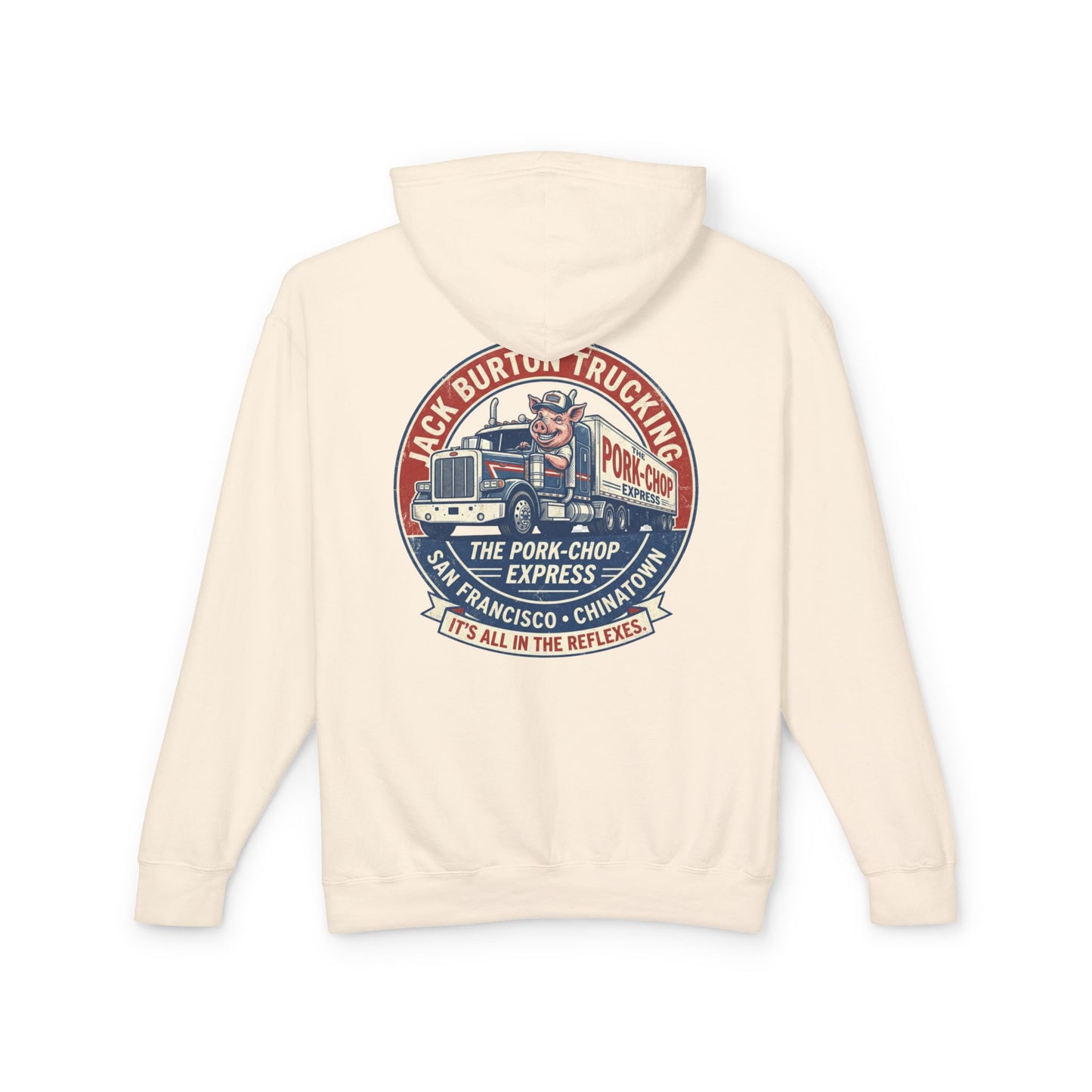 The Pork-Chop Express Hoodie — Retro Trucking Graphic Hooded Sweatshirt