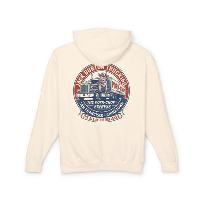 The Pork-Chop Express Hoodie — Retro Trucking Graphic Hooded Sweatshirt