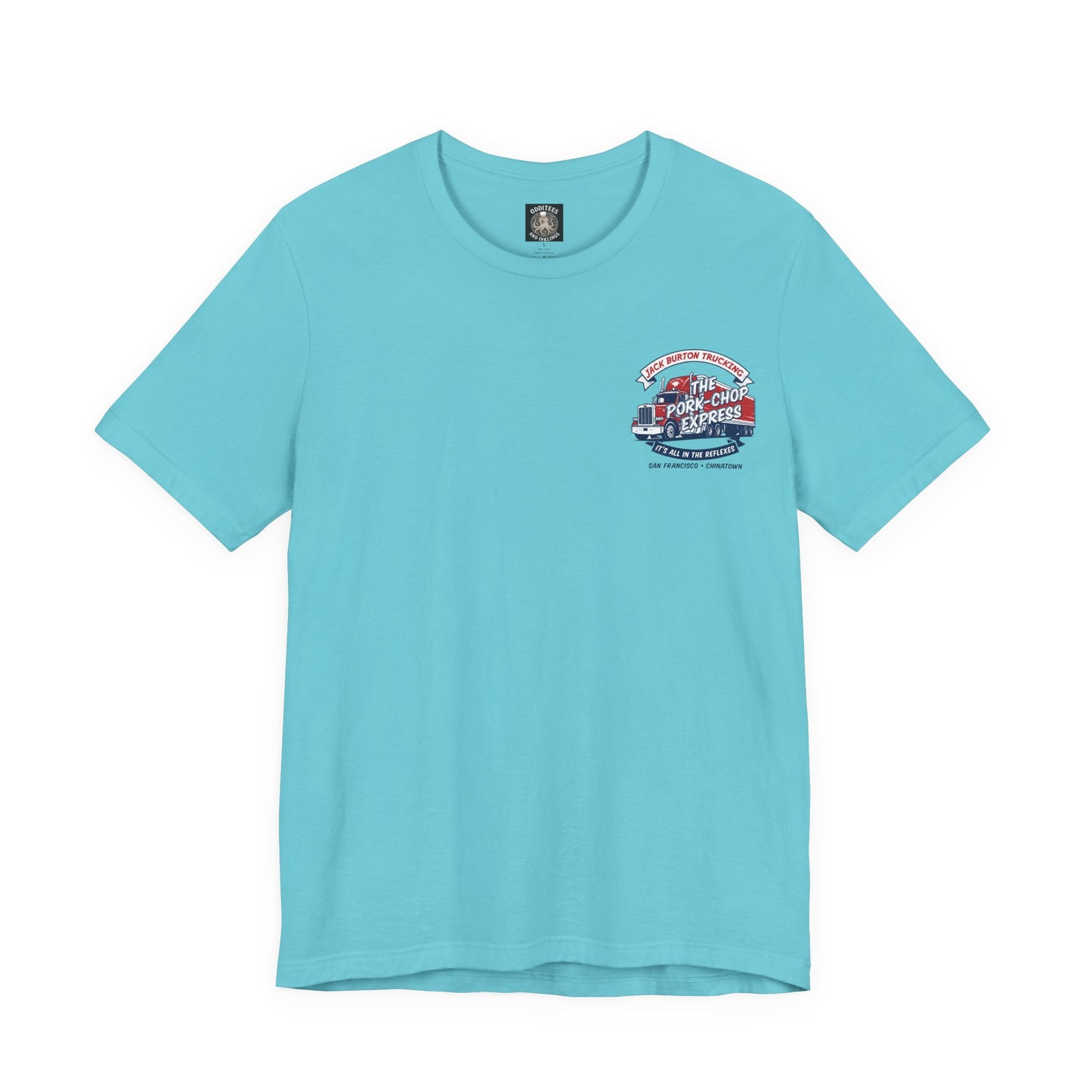 Trucking T‑Shirt — "Jack Burton Trucking: The Pork-Chop Express" Retro Logo Tee