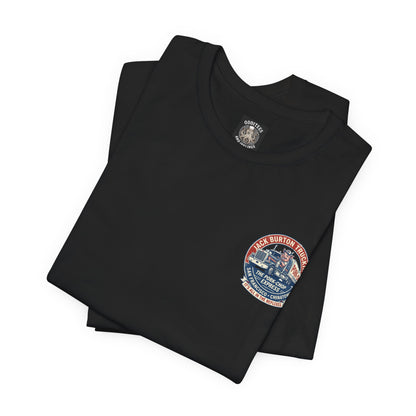 Truck Driver Graphic Tee — "Jack Burton Trucking: The Pork-Chop Express" Vintage San Francisco Design