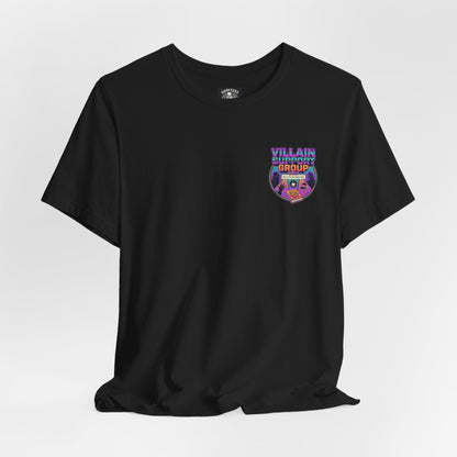 Villain Support Group Tee — Funny Supervillain Graphic T-Shirt