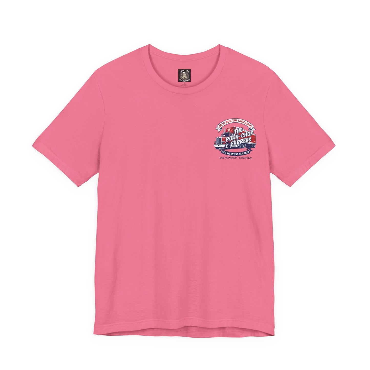 Trucking T‑Shirt — "Jack Burton Trucking: The Pork-Chop Express" Retro Logo Tee