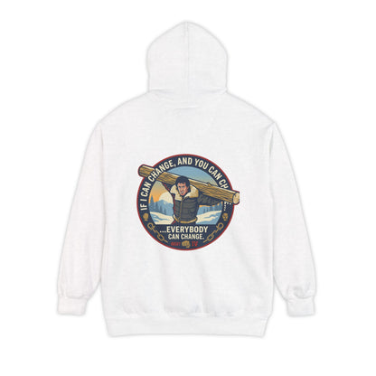 "Everybody Can Change" Underdog Montage Training Hoodie — 90's Retro Boxing Champ Inspiration Hoodie