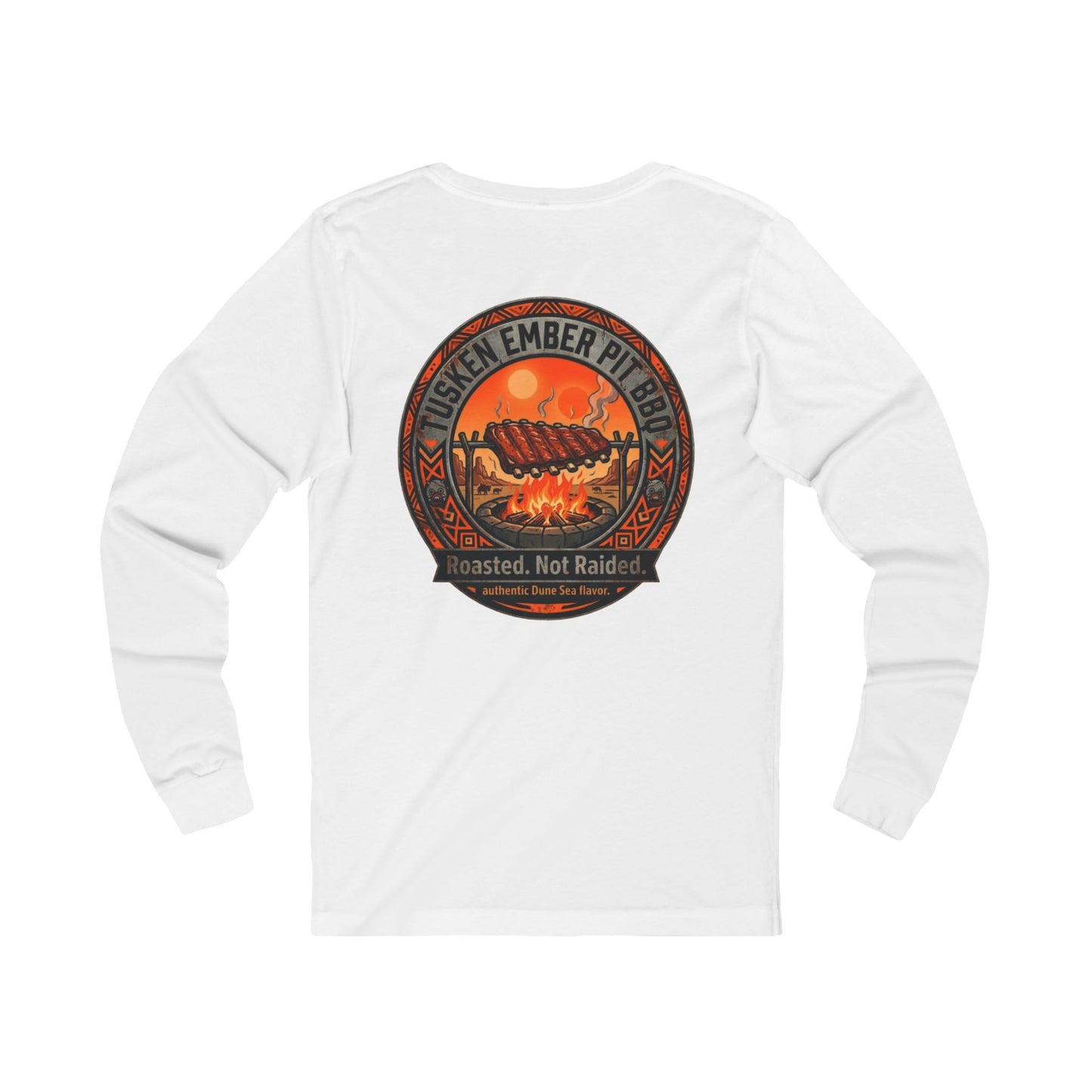 Tusken Ember Pit BBQ Long Sleeve Tee — "Roasted, Not Raided" Long Sleeve Galaxy Grill Shirt