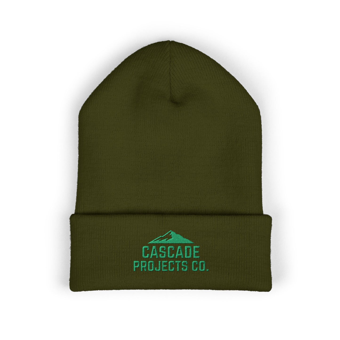 Cascade Projects Co. Embroidered Mountain Cuffed Beanie