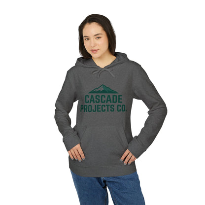 Cascade Projects Co. Hoodie — Outdoor Mountain Logo Fleece