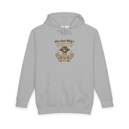 One-Eyed Willy's Grotto Treasure Hunt Hoodie — Vintage Nautical Pullover Hooded Sweatshirt