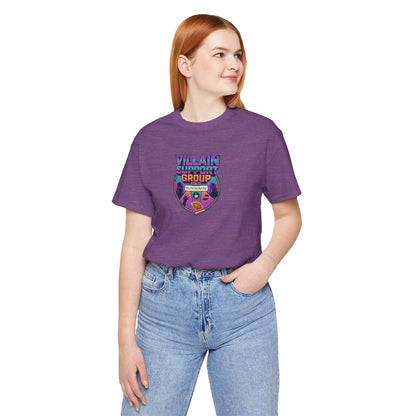 Villain Support Group T-Shirt — Funny Retro Supervillain Club Tee