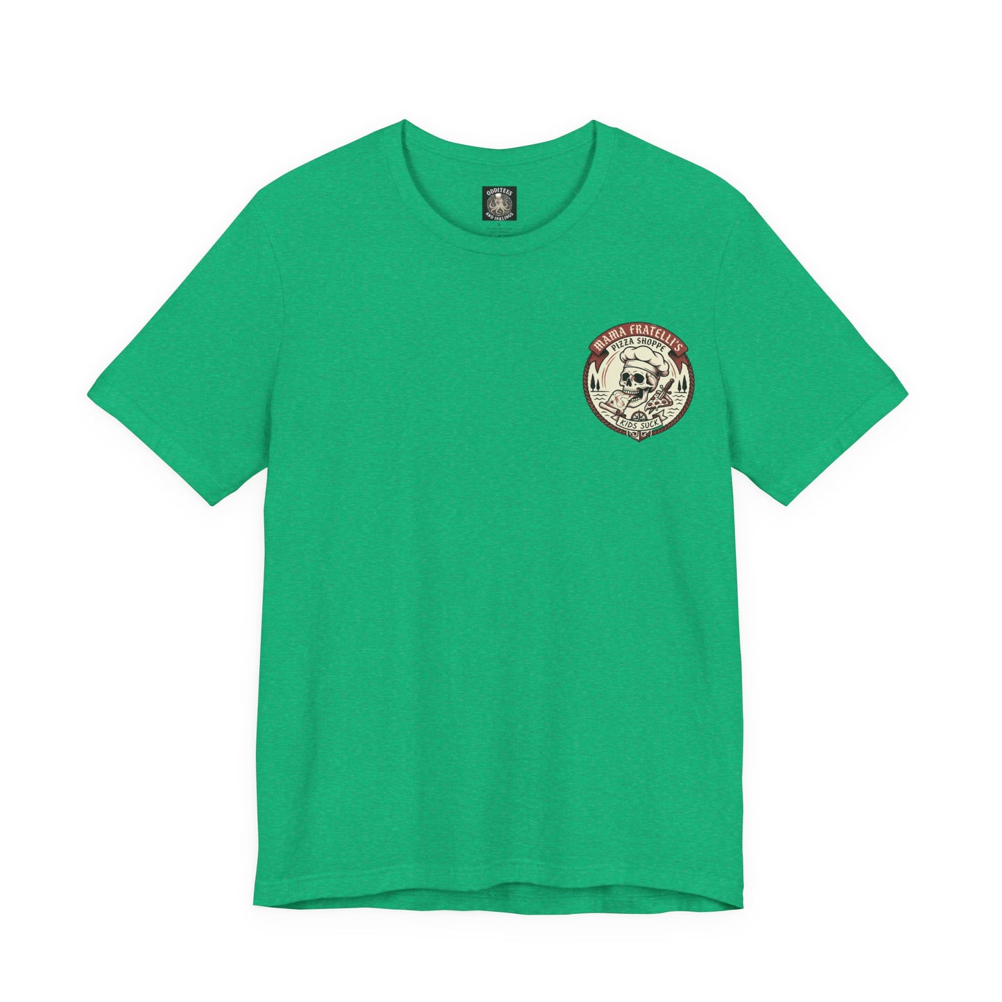 Mama Fratelli's Pizza Shoppe "By The Slice Graphic Tee" - 80's Movie Fandom T-Shirt