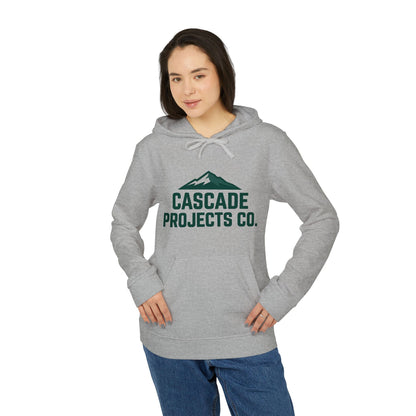 Cascade Projects Co. Hoodie — Outdoor Mountain Logo Fleece