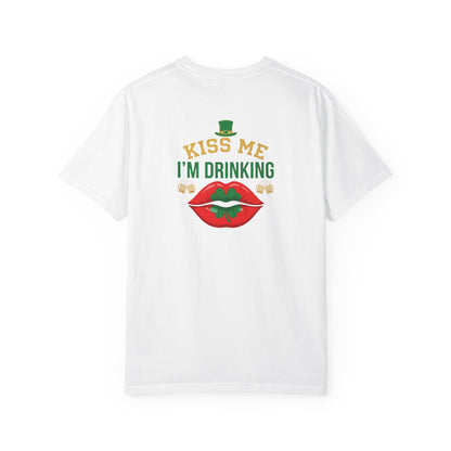 Kiss Me I'm Drinking St. Patricks Day T-Shirt — OddInk Seasonal Design