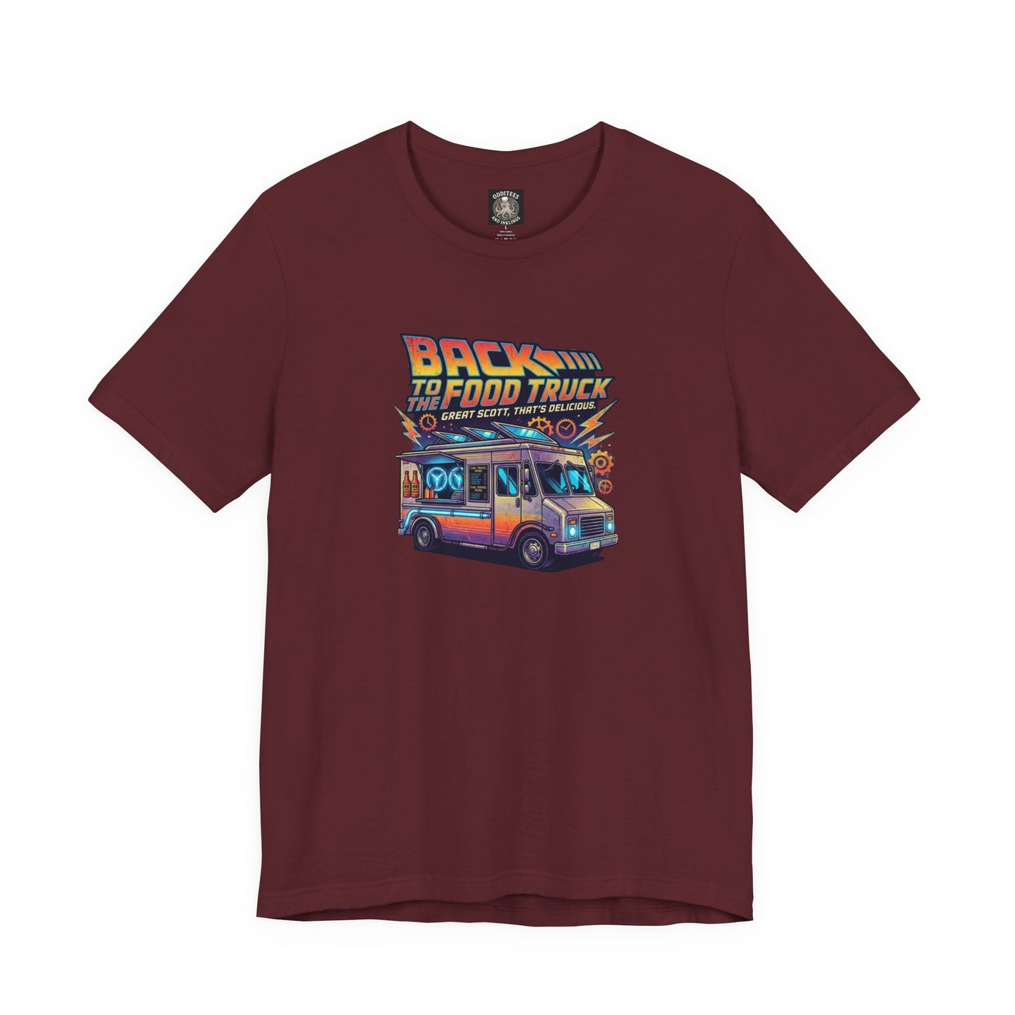 Back to the Food Truck 80's Retro Tee — Future Food Truck Graphic T-Shirt