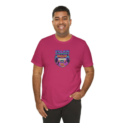 Villain Support Group T-Shirt — Funny Retro Supervillain Club Tee