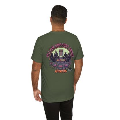 Villain Support Group T-Shirt — Funny Retro Supervillain Club Tee