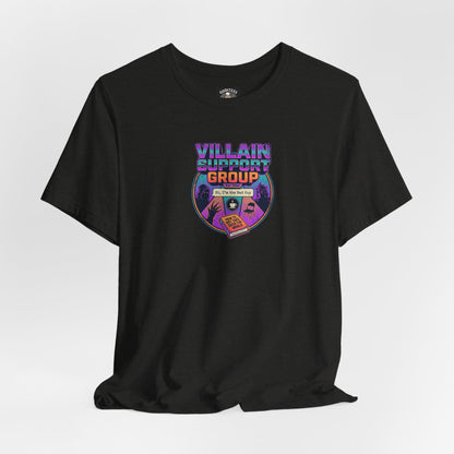 Villain Support Group T-Shirt — Funny Retro Supervillain Club Tee