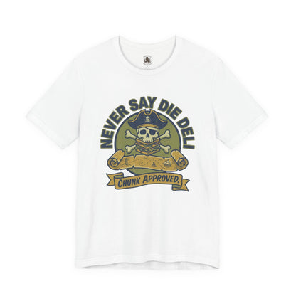 Never Say Die Deli T-Shirt — Skull & Sandwich Vintage Graphic Tee