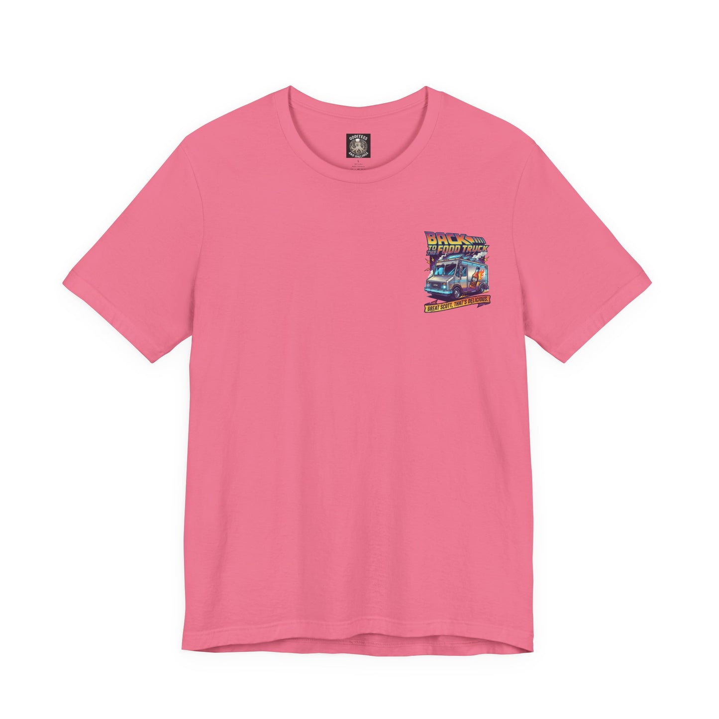 Back to the Food Truck Future Tee — 88mph Hot Sauce 80's Food Truck Graphic T-Shirt