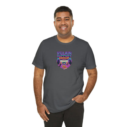 Villain Support Group T-Shirt — Funny Retro Supervillain Club Tee