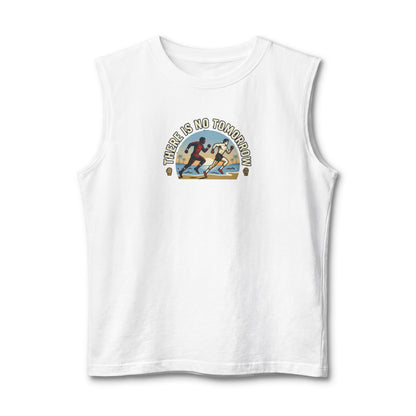Muscle Tank — 'There Is No Tomorrow' Retro Running Graphic