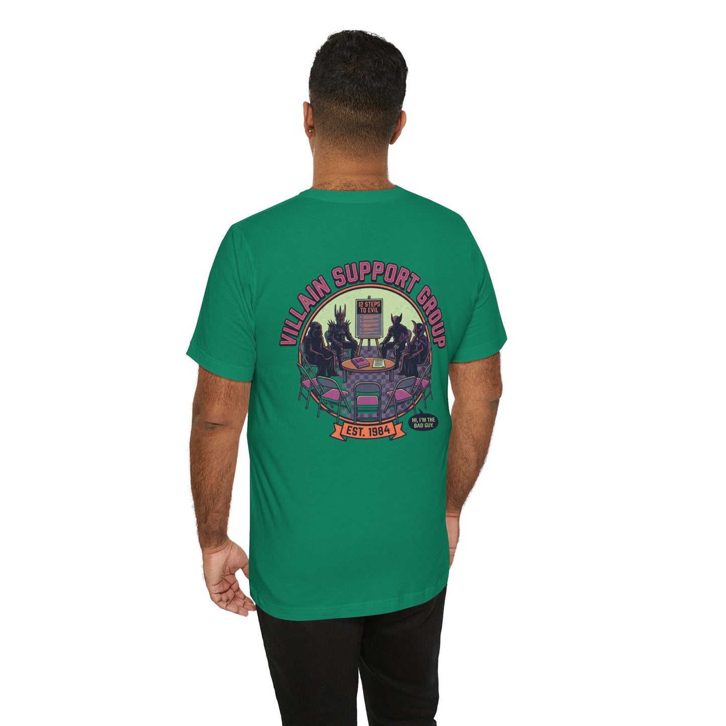 Villain Support Group T-Shirt — Funny Retro Supervillain Club Tee