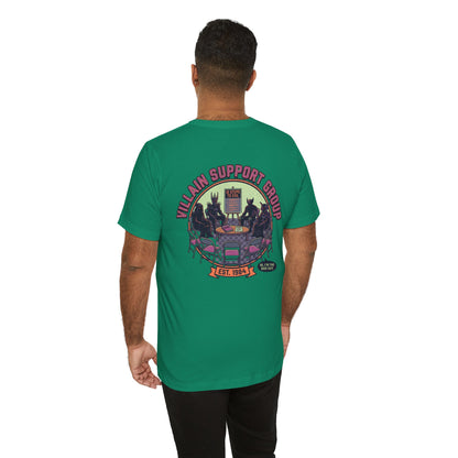 Villain Support Group T-Shirt — Funny Retro Supervillain Club Tee