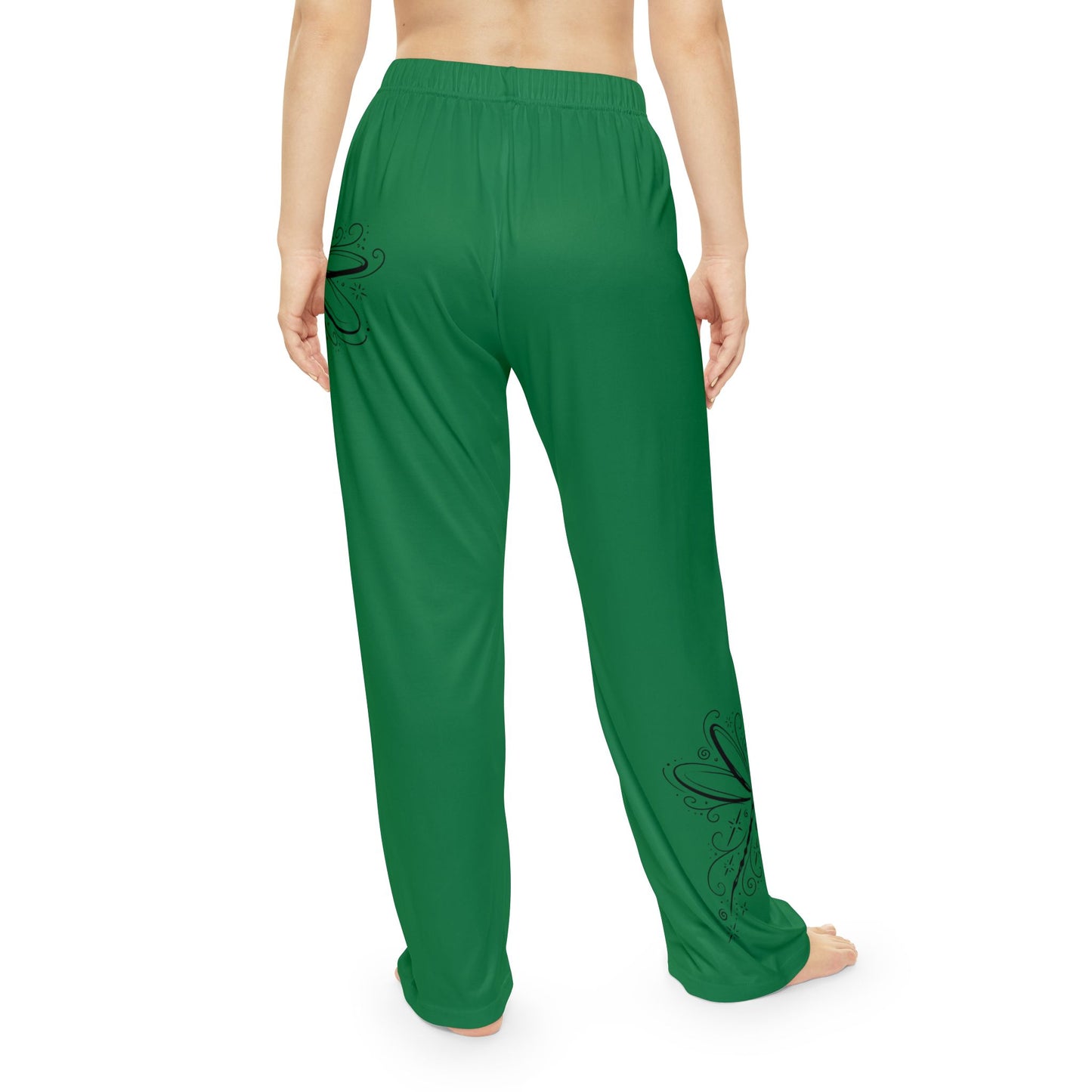 Dragonfly Women's Loungewear Pajama Bottoms - Shamrock Green