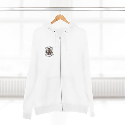 Octopus Logo Zip Hoodie — "Odditees and Inklings" Graphic Zip-Up