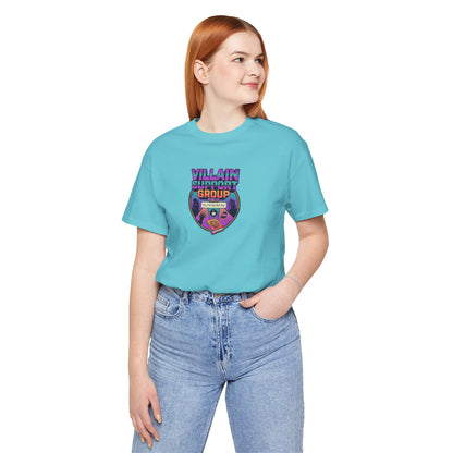 Villain Support Group T-Shirt — Funny Retro Supervillain Club Tee