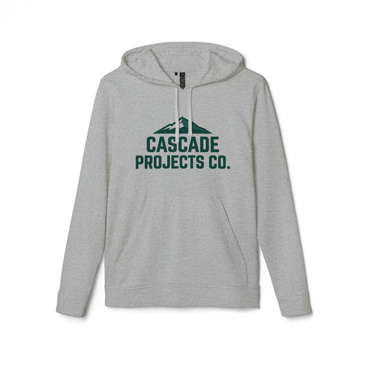 Cascade Projects Co. Hoodie — Outdoor Mountain Logo Fleece
