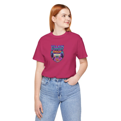 Villain Support Group T-Shirt — Funny Retro Supervillain Club Tee