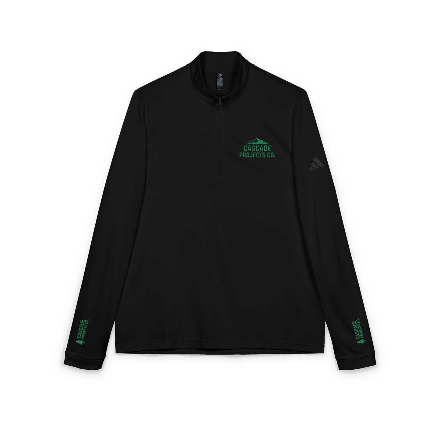 Embroidered Quarter-Zip Pullover — Performance Adidas® Golf-Style Top