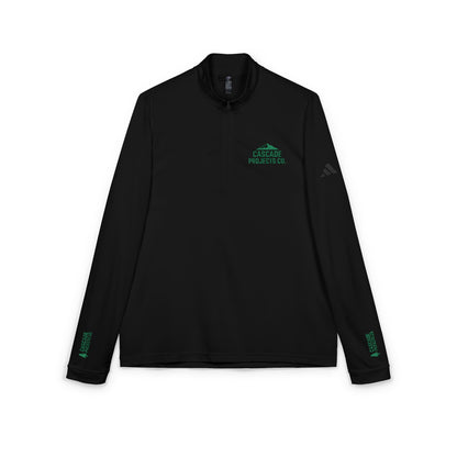 Embroidered Quarter-Zip Pullover — Performance Adidas® Golf-Style Top
