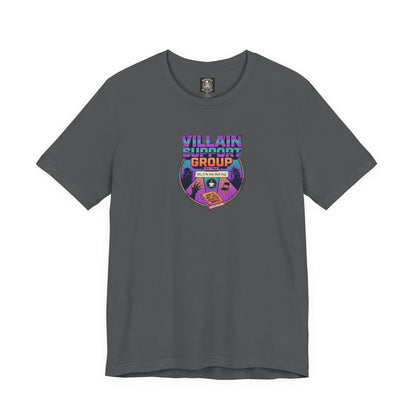 Villain Support Group T-Shirt — Funny Retro Supervillain Club Tee