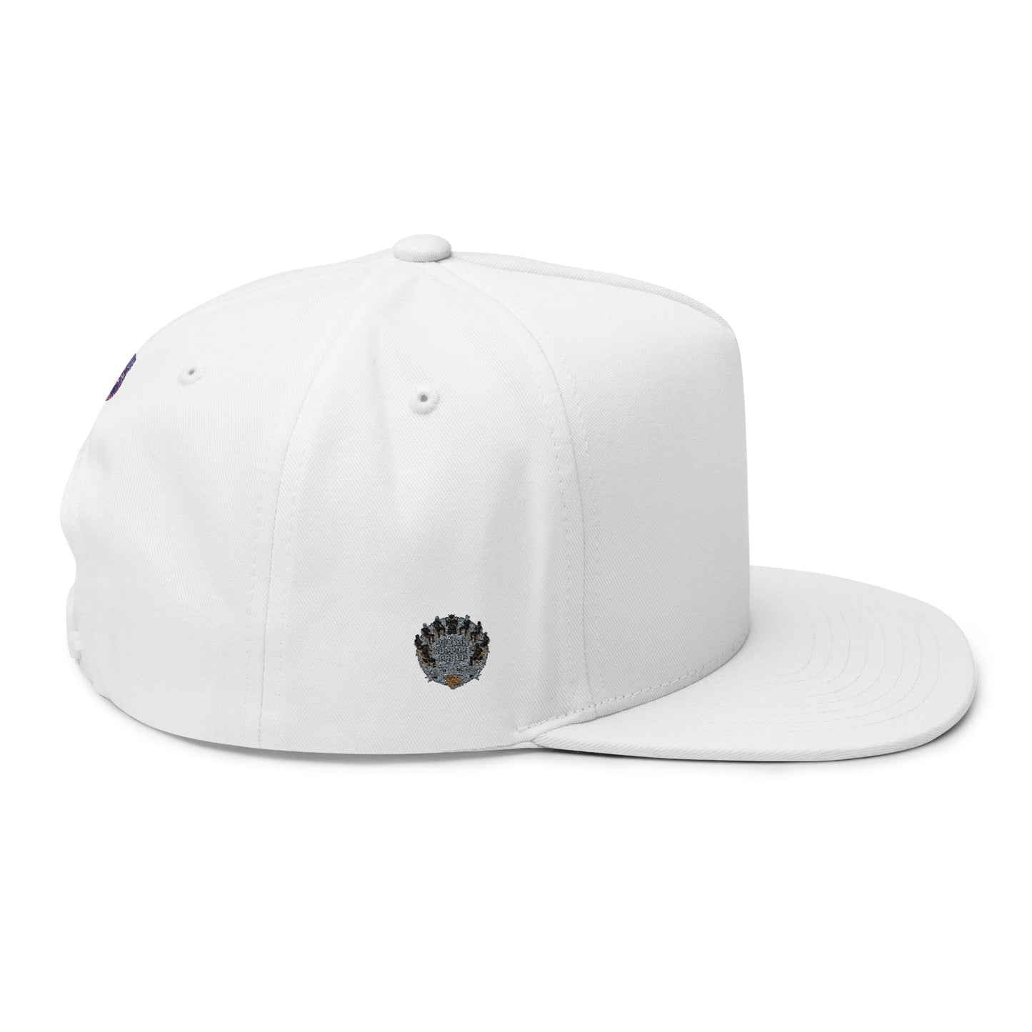 Villain Support Group - Flat Bill Snapback Cap — Embroidered Vintage Badged