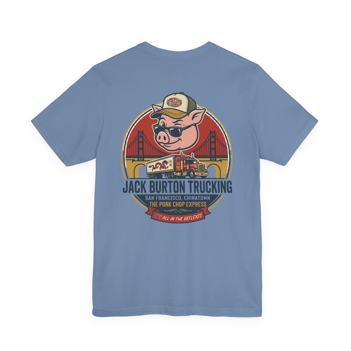 Trucker Pig Tee — "Jack Burton Trucking" San Francisco Vintage T‑Shirt