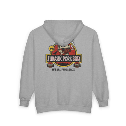 Jurassic Pork BBQ Zip-Up Hoodie — Franchise Owner Full-Zip Hoodie
