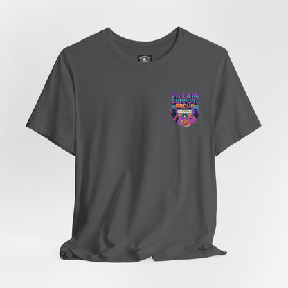 Villain Support Group Tee — Funny Supervillain Graphic T-Shirt