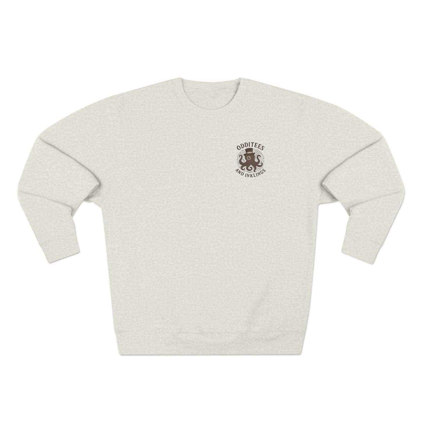 "Odditees & Inklings" Country Club Crewneck Sweatshirt with Chest Logo - First Edition
